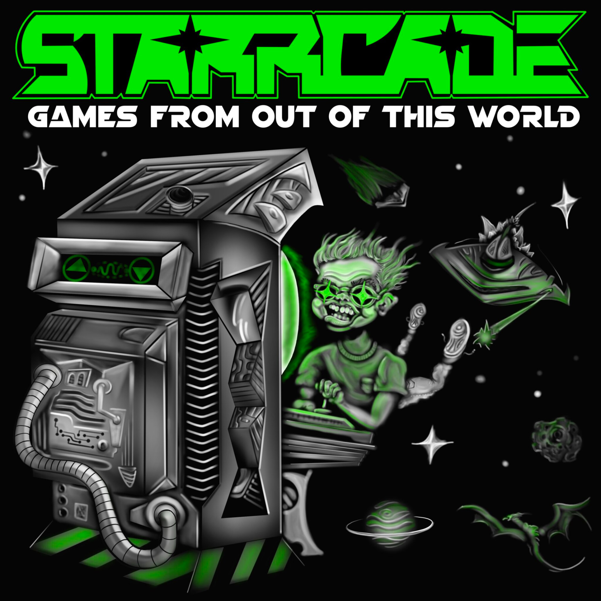 Starrcade Games From Out Of This World arcade art print